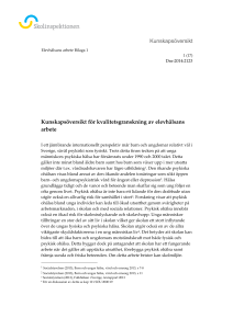 Kunskapsöversikt Kunskapsöversikt för