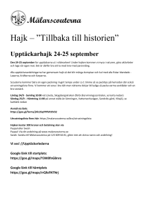 Välkommen på Hösthajk 2016 LAXARNA