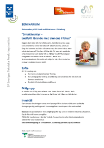 Smakäventyr – Lustfyllt lärande med sinnena i fokus