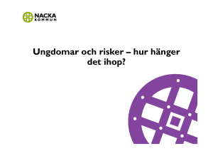 Ungdomar och risker – hur hänger det ihop?