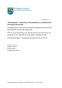 Hova 2014-05-22 Tilldelningsbeslut ” Etablering och