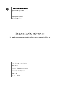 En genuskodad arbetsplats