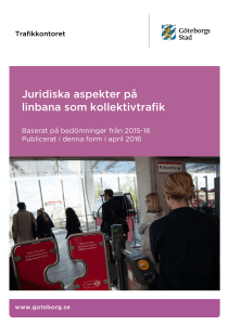 Juridiska aspekter på linbana som kollektivtrafik
