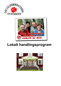 Lokalt handlingsprogram - S-info