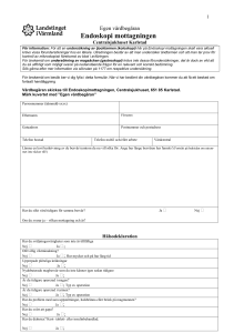 Egen vårdbegäran-Endoskopimottagningenx
