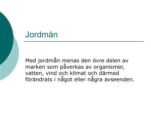 Jordmån - Science