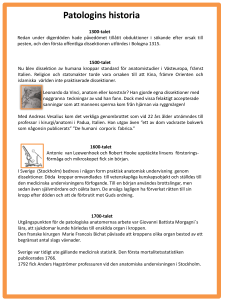 Patologins historia