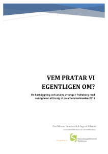 vem pratar vi egentligen om? - Samordningsförbundet Trelleborg