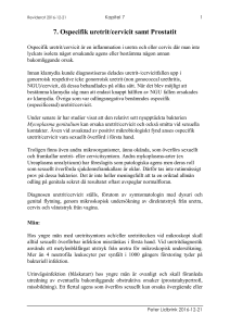 7. Ospecifik uretrit/cervicit samt Prostatit