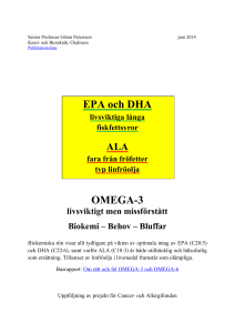 EPA och DHA - Chalmers Publication Library