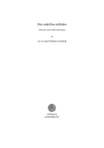 Den maktlösa måltiden