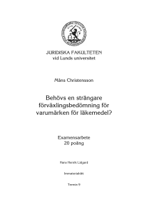 Behövs en strängare förväxlingsbedömning för varumärken för