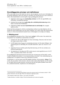 Grundläggande principer och definitioner