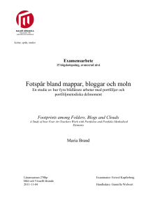 Fotspår bland mappar, bloggar och moln