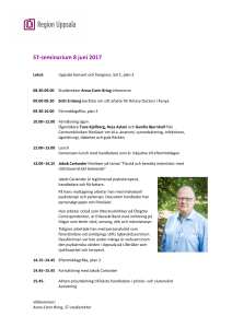 ST-seminarium 8 juni 2017