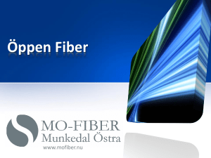 Presentation av First Fiber / SLL den 7 Dec på område F