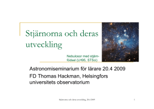 Stjärnorna och deras utveckling