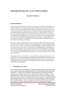 Beräkning av standardavvikelser vid inslag av cyklisk efterfrågan
