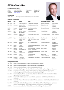 CV Staffan Liljas Svensk