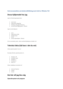 Intresseanmälan användarutbildning med stöd av