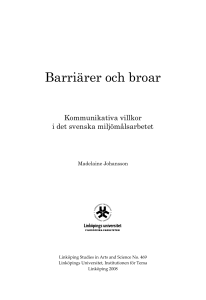 Barriärer och broar