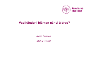 Vad händer i hjärnan när vi åldras?