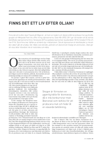 fINNS DET ETT LIv EfTER OLjAN?