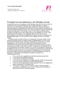 Pornografi och sexualisering av det offentliga rummet