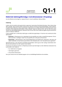 IPhO 2016 - Experiment - Electrical Conductivity in Two Dimensions