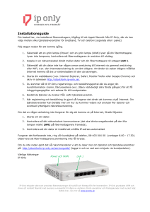 Installationsguide IP-Only