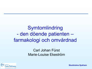 Symtomlindring - den döende patienten