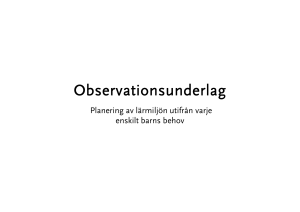 Observationsunderlag