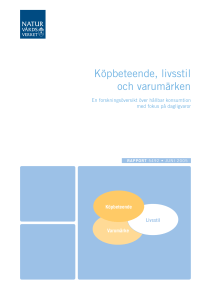 Köpbeteende, livsstil och varumärken