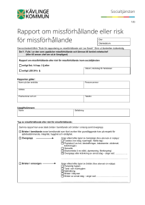 Rapport om missförhållande