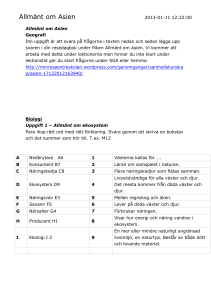 7. Berätta hur gaser, druvsocker och vatten