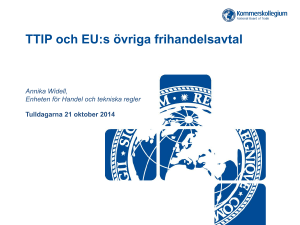 Free Trade Agreements of the EU