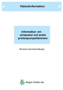Patientinformation Information om omeprazol och andra