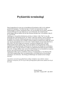 Psykiatrisk terminologi
