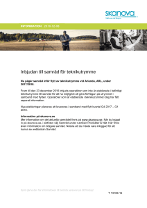 Inbjudan till samråd för teknikutrymme