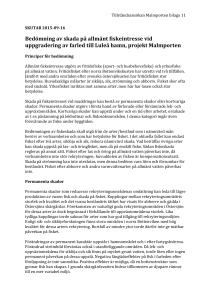 Bedömning av skada på allmänt fiskeintresse vid uppgradering av