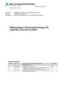 Tillämpningar och kompletteringar för e