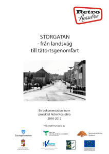 STORGATAN - från landsväg till tätortsgenomfart