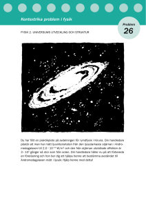 Kontextrika problem i fysik - Problem 26 - Universums