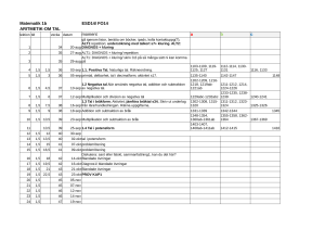 Matematik 1b ESD14/ FO14 ARITMETIK