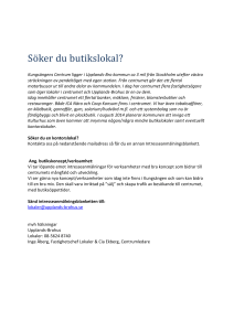 Diskutionsunderlag vid intervjuer - Upplands