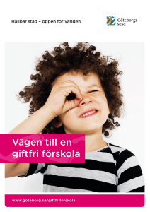 Vägen till en giftfri förskola