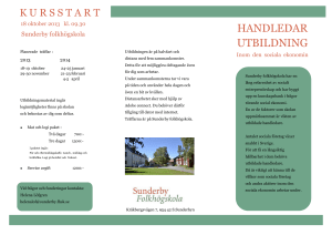 handledar utbildning - Sunderby Folkhögskola
