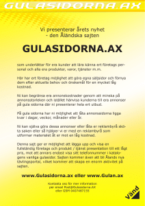GULASIDORNA.AX - Gula Sidorna på Åland