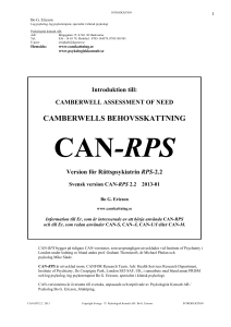 CAN-RPS - Psykologisk Konsult AB