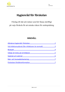 Hygienråd för förskolan